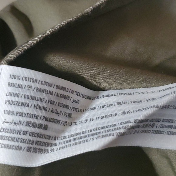 Boho Abercrombie & Fitch Small olive green ruffled dress - Picture 7 of 10